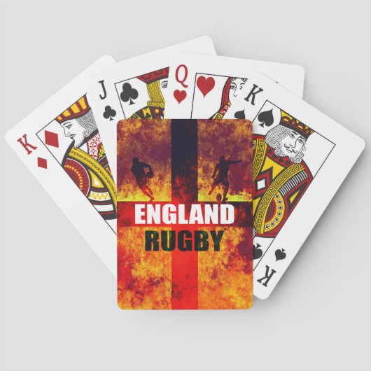 England Rugby Spielkarten (Rückseite)