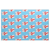 England Rugby Team Unterstützer Flag mit Ball Stoff (Fat Quarter (45,7 x 55,9 cm))