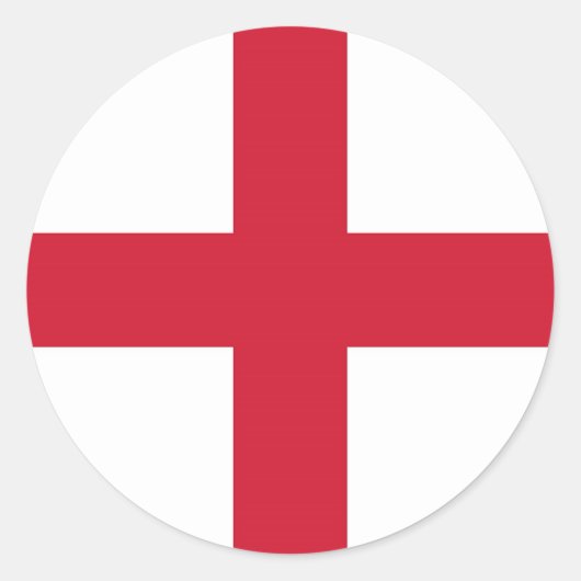ENGLAND RUNDER AUFKLEBER (Vorderseite)