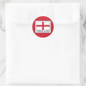 England Runder Aufkleber (Tasche)
