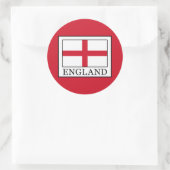 England Runder Aufkleber (Tasche)