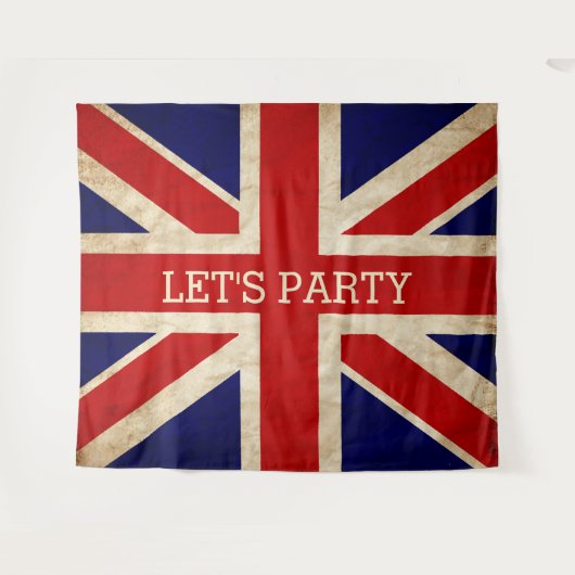 England Rustikale Flagge LASSE PARTY BACKDROP Wandteppich (Vorderseite (Horizontal))
