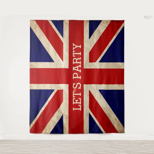 England Rustikale Flagge LASSE PARTY BACKDROP Wandteppich (Vorderseite)