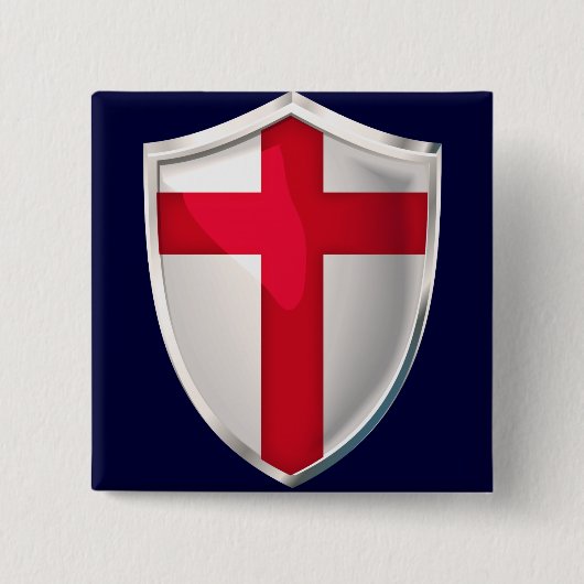 England Schild Button (Vorderseite)