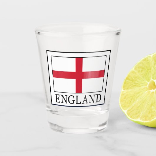 England Schnapsglas (Vorderseite)