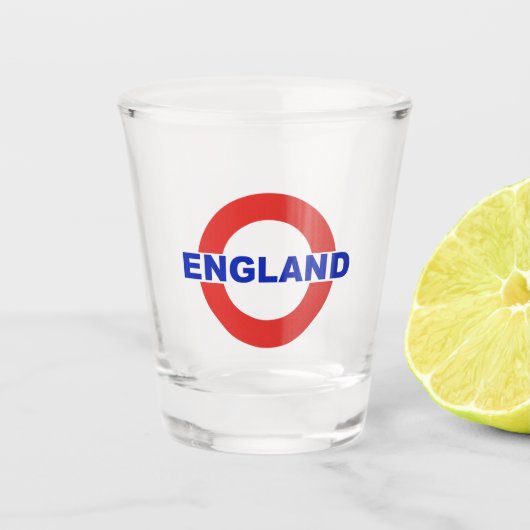 England Schnapsglas (Vorderseite)