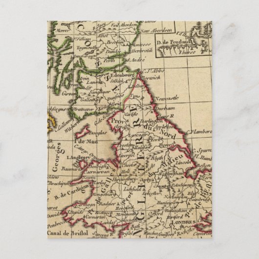 England, Schottland, Irland Postkarte (Vorderseite)