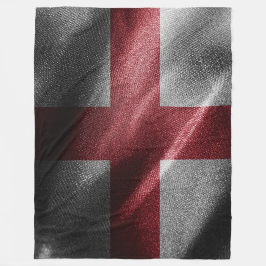 England-Seidenflagge Fleecedecke (Vorderseite)