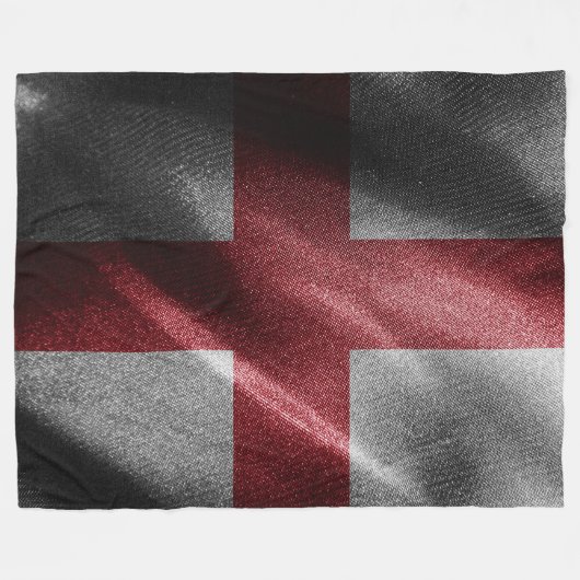 England-Seidenflagge Fleecedecke (Vorderseite (Horizontal))