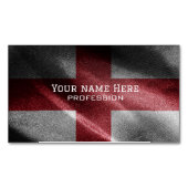 England-Seidenflagge Magnetische Visitenkarte (Vorderseite)
