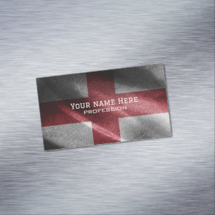 England-Seidenflagge Magnetische Visitenkarte