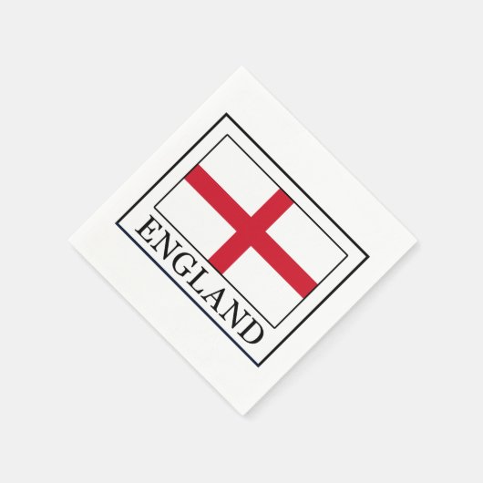 England Serviette (Ecke)