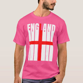 England Silhouette Englische Flagge T-Shirt