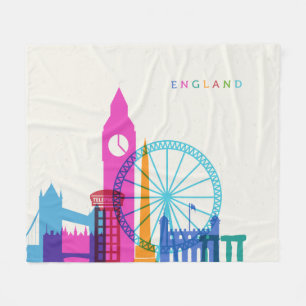 England Skyline Fleecedecke