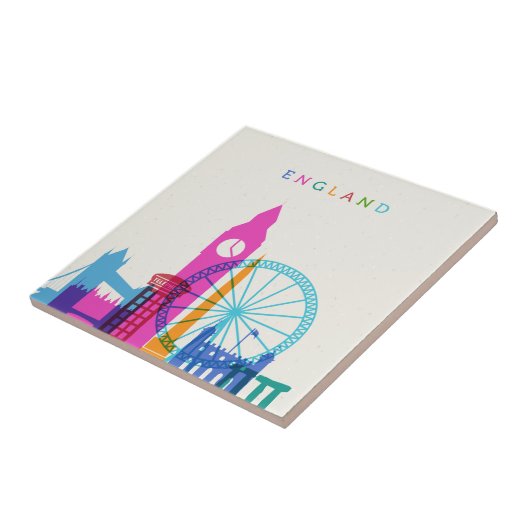 England-Skyline Fliese (Seite)