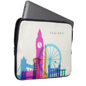 England Skyline Laptopschutzhülle (Vorne Rechts)