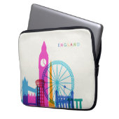 England Skyline Laptopschutzhülle (Vorderseite Links)