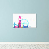 England Skyline Leinwanddruck (Insitu (Holzboden))