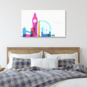 England Skyline Leinwanddruck (Insitu (Schlafzimmer))