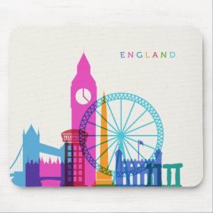 England Skyline Mousepad