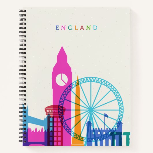 England Skyline Notizblock (Vorderseite)