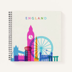 England Skyline Notizblock