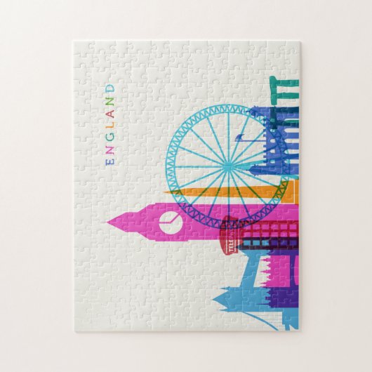 England Skyline Puzzle (Vertikal)