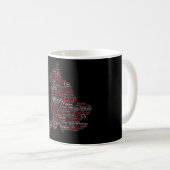 England Slang British Word Art Map Kaffeetasse (VorderseiteRechts)