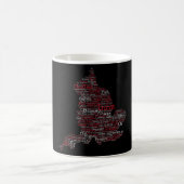 England Slang British Word Art Map Kaffeetasse (Mittel)