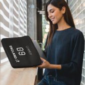 England Soccer Black White Custom Name Number Laptopschutzhülle