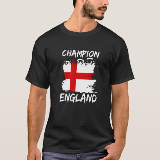 England Soccer Fan Football England Flag T-Shirt (Vorderseite)