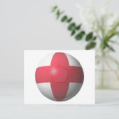 England Soccer Postkarte (Stehend Vorderseite)