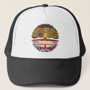England, Spanien, Tree Roots Flag Truckerkappe