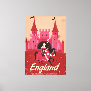 England St. George Vintage Reiseplakat Leinwanddruck