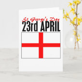 England, St. George's Day Karte (Gelbe Blume)