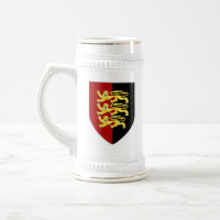 England Stein - Löwen auf rot und schwarz