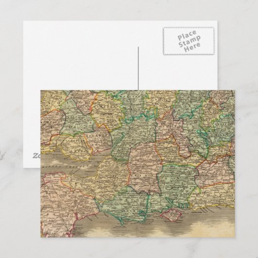 England, Süden Postkarte (Vorne/Hinten)