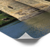 England, Sussex, Burg Bodiam. Poster (Ecke)