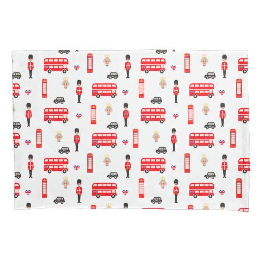 England-Symbol-Muster Kissenbezug (Vorderseite-Links)