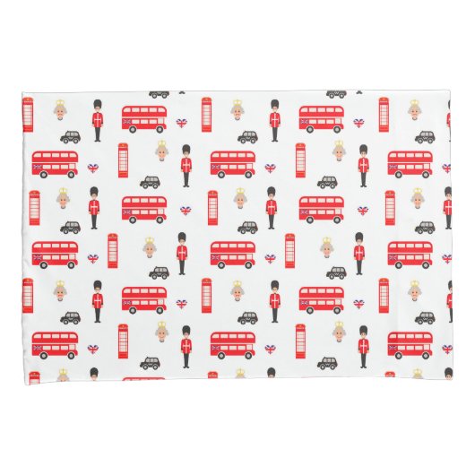 England-Symbol-Muster Kissenbezug (Vorderseite-Rechts)