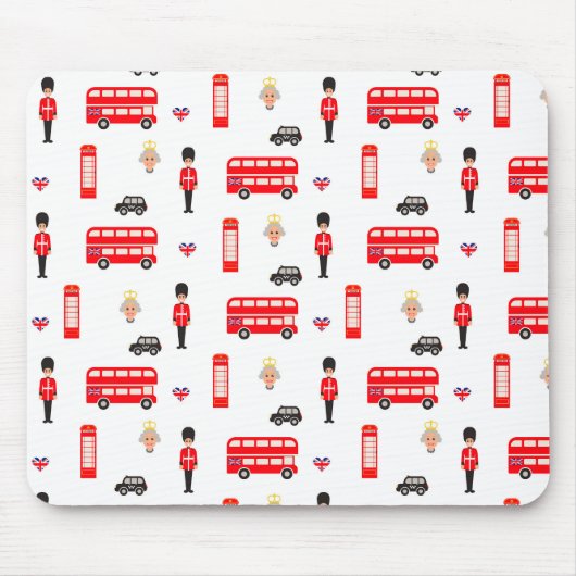 England-Symbol-Muster Mousepad (Vorne)