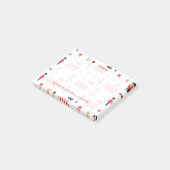 England-Symbol-Muster Post-it Klebezettel (angewinkelt)