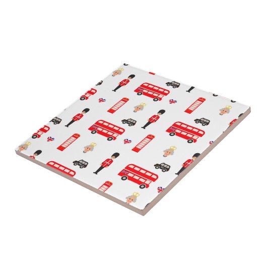 England Symbole Muster Fliese (Seite)