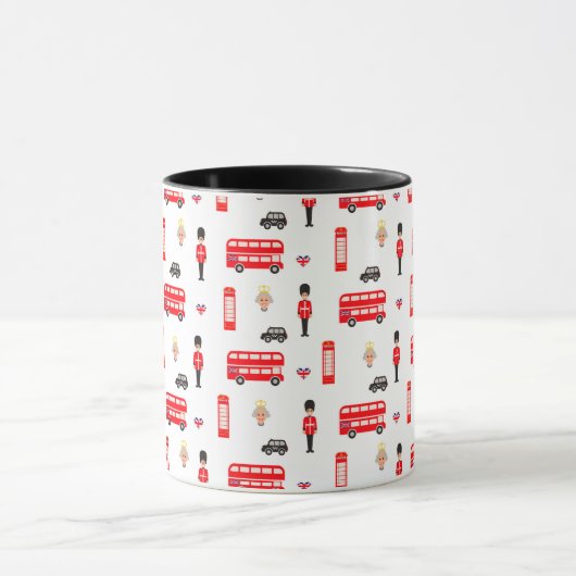 England Symbole Muster Tasse (Zentrum)