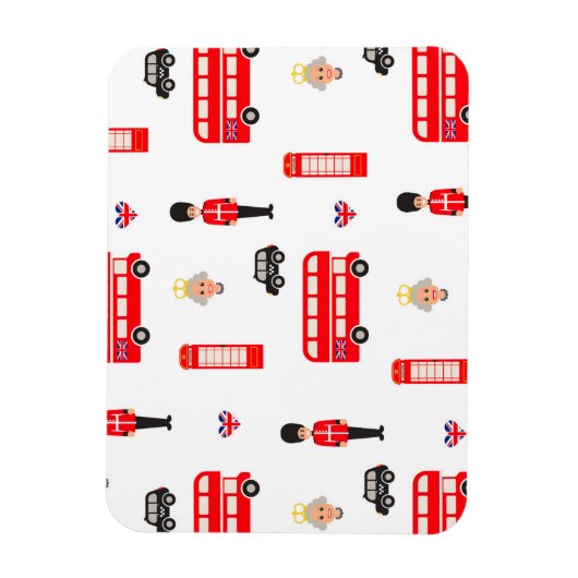 England Symbos Pattern Magnet (Vertikal)