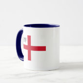 England-Tasse - Flagge mit angelsächsischen Runen Tasse (Vorderseite Links)