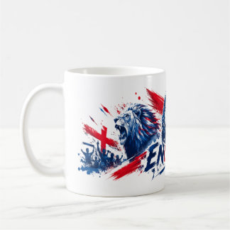 England Three Lions Fußball Fan Tasse | Patriotisc