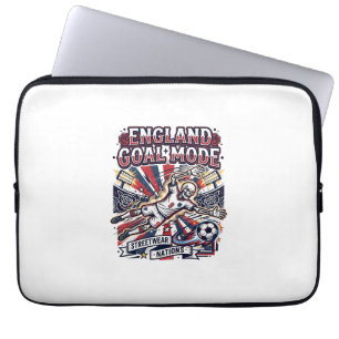England Tor Modus Skelett Stürmer Nationen Streetw Laptopschutzhülle