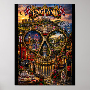 England-Totenkopf-Kunstprint   State of Mind Poster