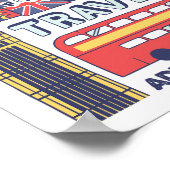 England Travel Doodles Poster (Ecke)